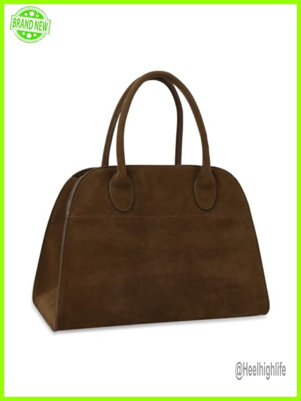 Vegan Suede Tote Bag for Women Vintage Top Handle Shoulder Satchel Purse